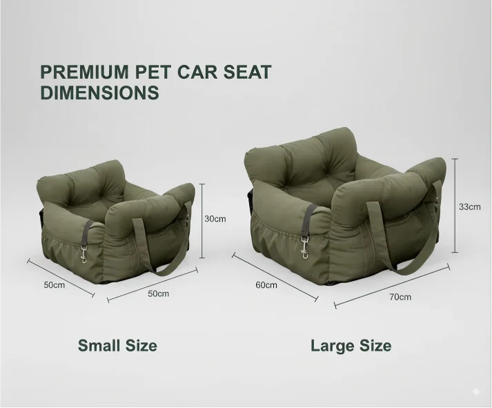 Luxury All-in-One Pet Car Carrier & Couch Bed