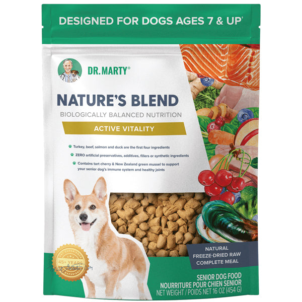 Dr. Marty Nature's Blend Active Vitality Freeze Dried Dog Food 16oz