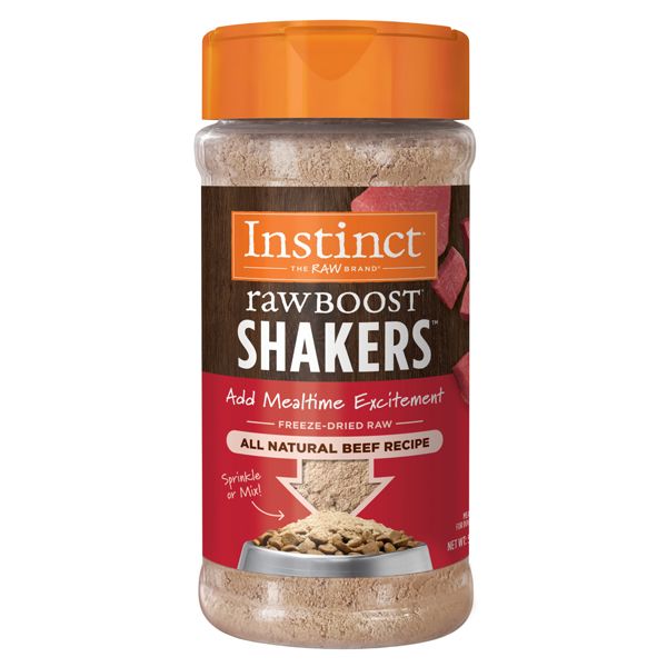 Instinct Raw Boost Shakers Beef Freeze Dried Dog Food Topper 5.5oz