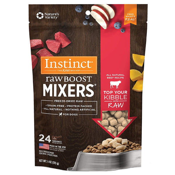 Instinct Raw Boost Mixers Beef Dog Food Topper 6oz