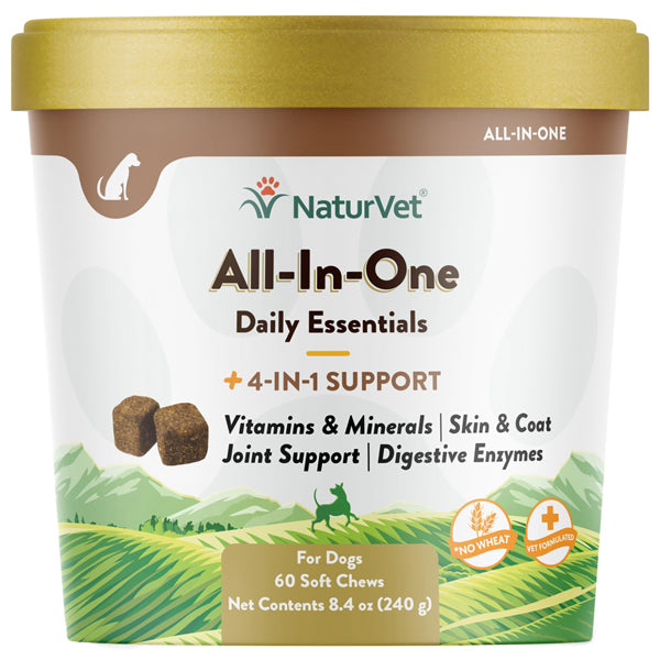 NaturVet Aller-911 Allergy Aid Plus Antioxidant Soft Chews for Dogs 70ct