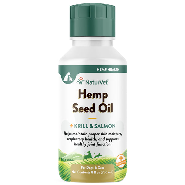 NaturVet Hemp Seed Oil for Dogs & Cats 8oz