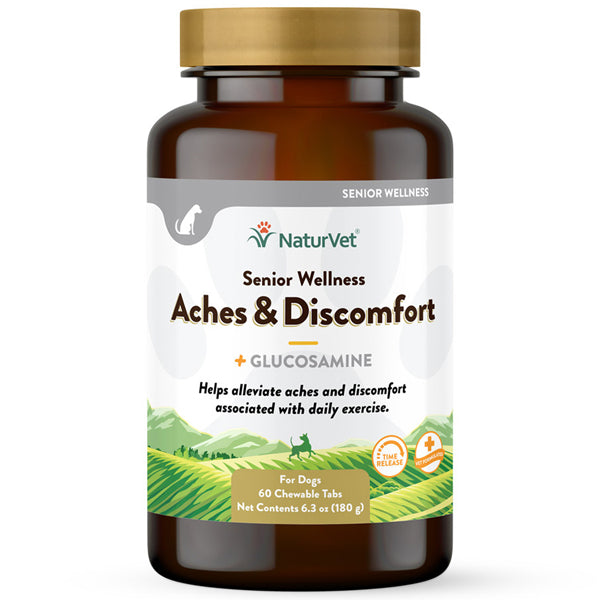 NaturVet Senior Aches & Discomfort Tablets 60ct