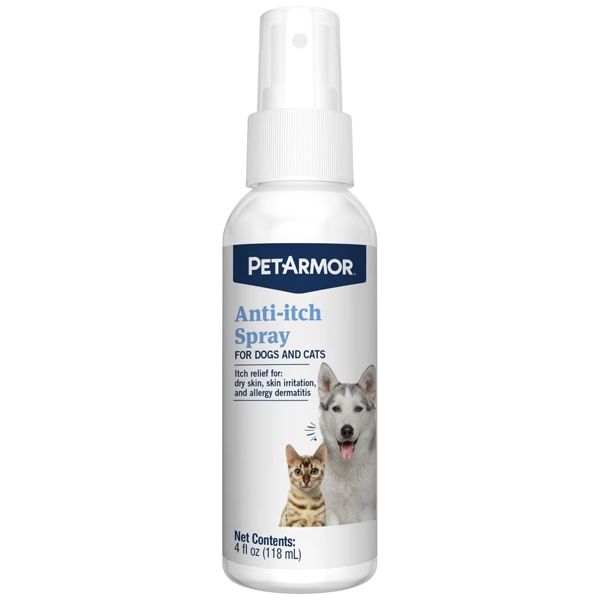 PetArmor Anti-Itch Spray for Dogs & Cats 4oz