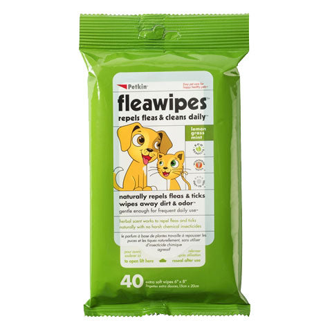 Petkin Fleawipes 40ct