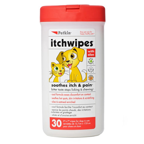 Petkin Itch Wipes 30ct