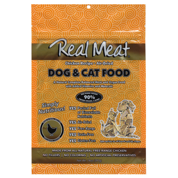 Real Meat CO. Air Dried Dog & Cat Food Chicken 14oz