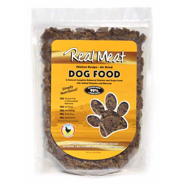 Real Meat CO. Air Dried Dog Food Chicken 5 lbs
