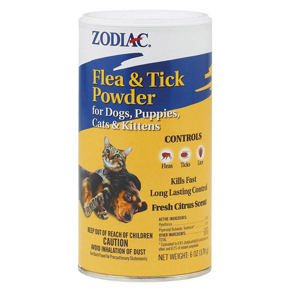 Zodiac Flea & Tick Powder for Pets 6oz